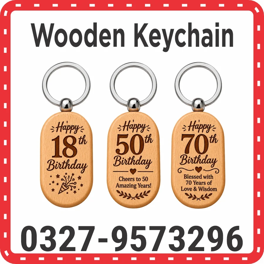 Wooden Keychain Printing in Islamabad
